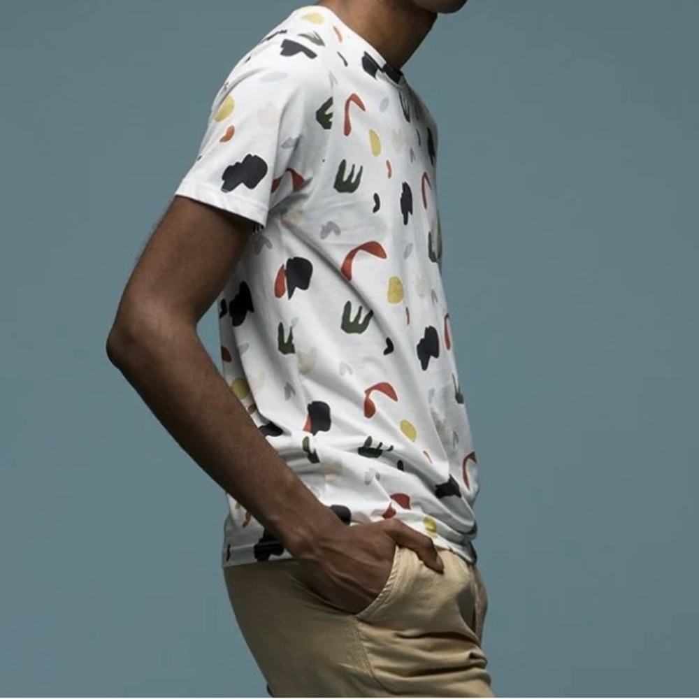 OLOW Katherine Plumb Terrazzo T-Shirt SZ Small Unisex - Picture 5 of 7
